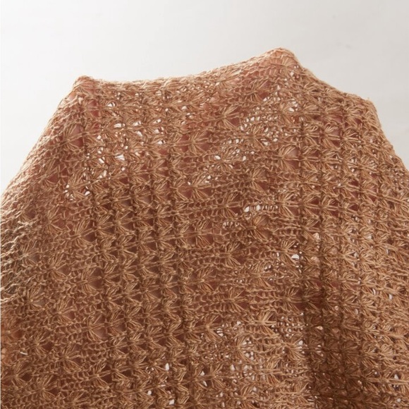 Tied Backless Split Thigh Fringe Hem Halter Dress - Picture 2 of 2